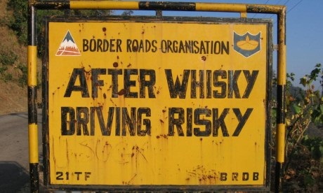funny road signs drunk driving