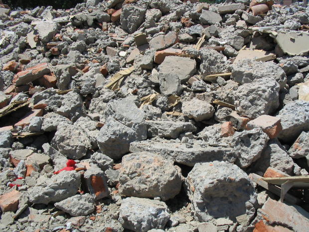 pile of concrete